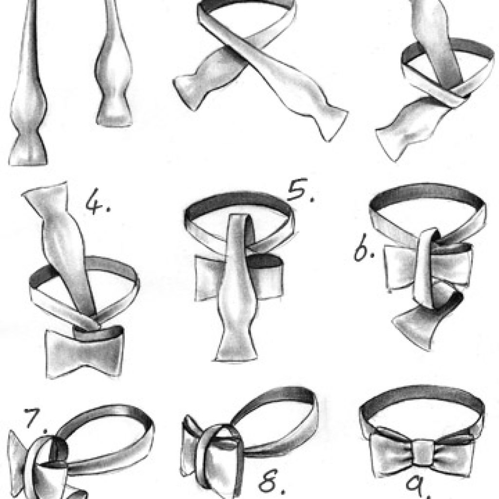 Как завязывать галстук бабочка