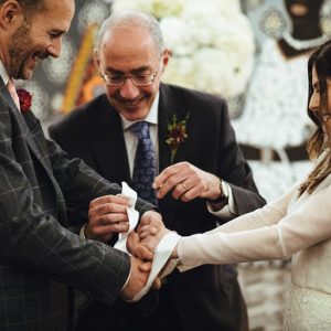 civil celebrant wedding - handfasting ritual