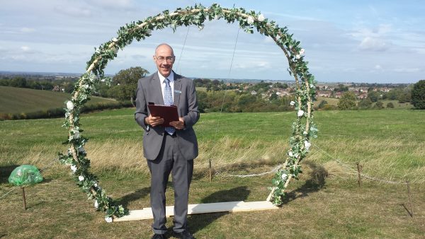 Before a special outdoor civil wedding