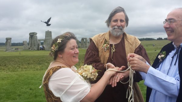 Stonehenge handfasting vow renewal