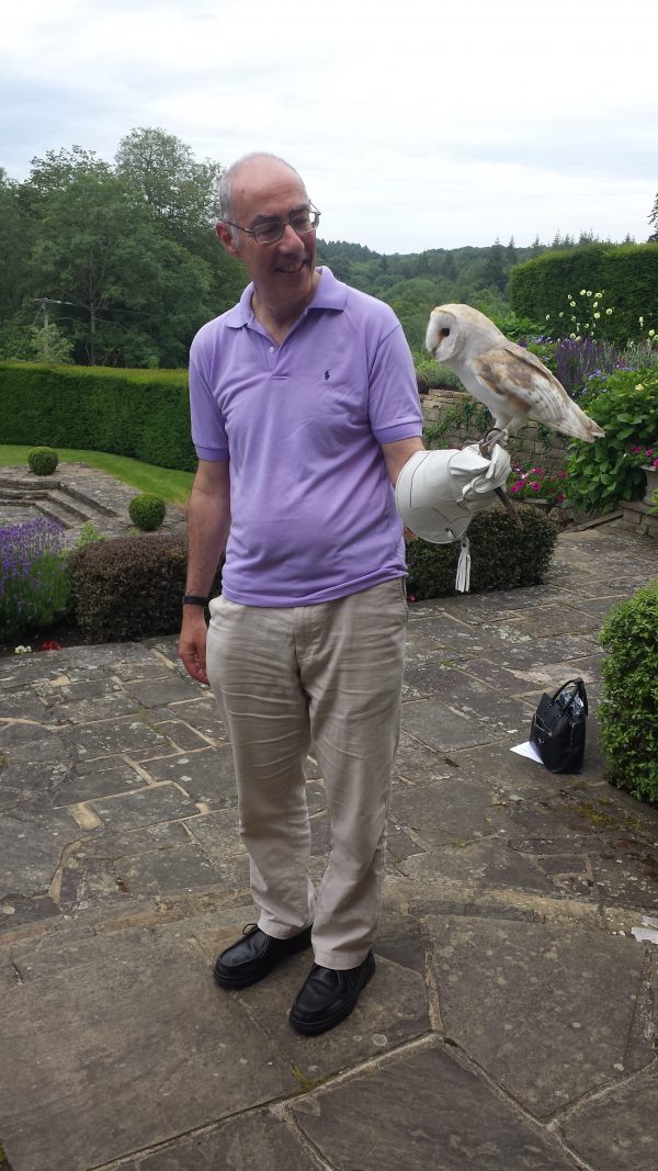 Civil celebrant meeting the ring-bearer for a civil wedding