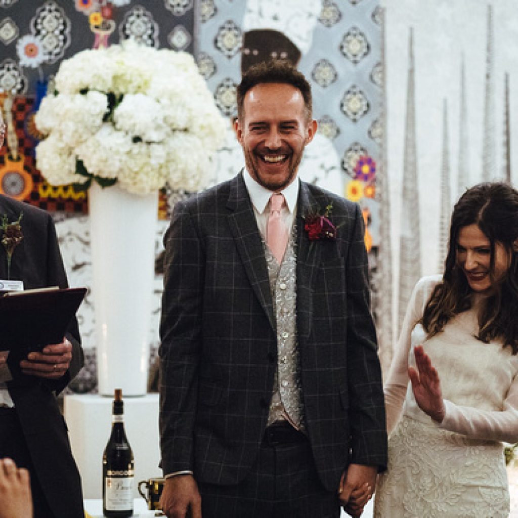 laughter at a civil celebrant led wedding