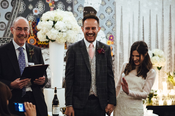laughter at a civil celebrant led wedding